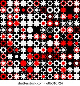 Seamless vector background with abstract geometric pattern 