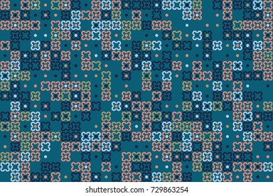Seamless vector background with abstract geometric pattern 
