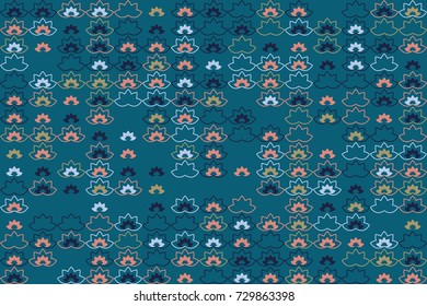 Seamless vector background with abstract geometric pattern 
