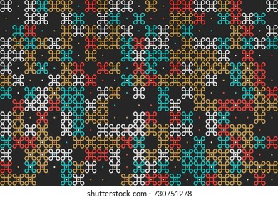 Seamless vector background with abstract geometric pattern 