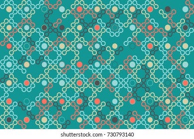 Seamless vector background with abstract geometric pattern 