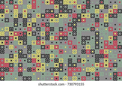 Seamless vector background with abstract geometric pattern 