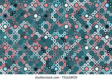 Seamless vector background with abstract geometric pattern 