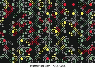 Seamless vector background with abstract geometric pattern 