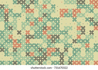 Seamless vector background with abstract geometric pattern 