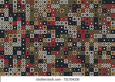 Seamless vector background with abstract geometric pattern 