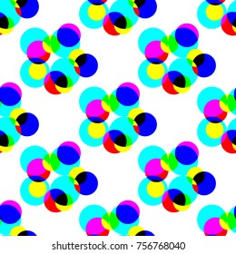 Seamless vector background with abstract geometric pattern. Abstract digital glitch graphic. Textile rapport.