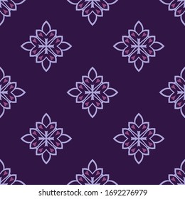 Fondo vectorial transparente con adorno abstracto. Diseño textil universal con motivos étnicos orientales. Patrón para impresión en tela.