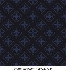 Seamless vector background with abstract ornament. Universal textile design with ethnic oriental motifs. Pattern for printing on fabric.