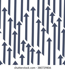 Seamless vector background. Abstract background. Ornament with arrows.Up arrow.Template for design.