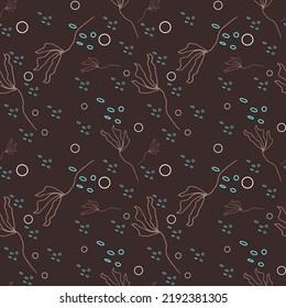 Seamless vector background with abstract ornaments. Retro bright summer background. Vintage exotic print. Black and white modern abstract seamless pattern for textile design.