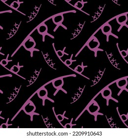 Seamless vector background with abstract ornaments. Retro bright summer background. Vintage exotic print. Black and white modern abstract seamless pattern for textile design.