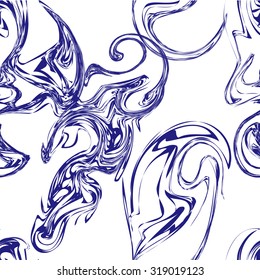 Seamless vector background. Seamless abstract pattern for printing textile, wallpaper, wrapping paper. Abstract  colorful pattern with blur spots.