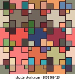 seamless vector background with abstract shapes