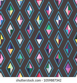 seamless vector background with abstract shapes