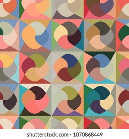 seamless vector background with abstract shapes