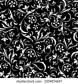 Seamless vector background. Baroque pattern. Design element