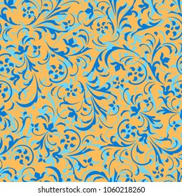 Seamless vector background. Baroque pattern. Design element