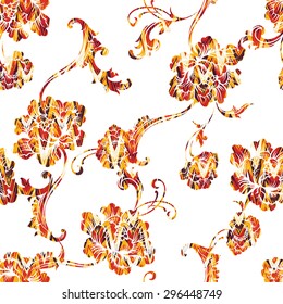 Seamless vector background. Baroque pattern 