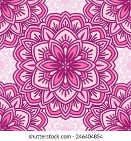 Seamless vector background. Beautiful flower pattern. 