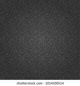 Seamless vector background with black random elements. Abstract ornament. Dotted abstract pattern