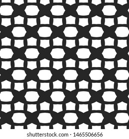 Seamless vector background. Black and white repeat pattern. Abstract wallpaper for design, fabric, textile, cover, wrapping.