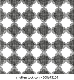 Seamless vector background. Black and white texture. Abstract pattern.