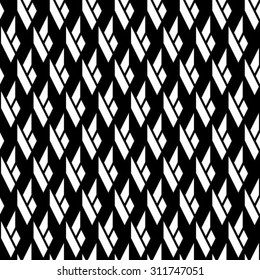 Seamless vector background. Black and white texture. Abstract pattern.