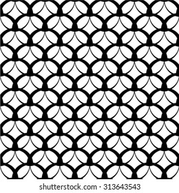 A seamless vector background. Black and white texture. Abstract geometric pattern.