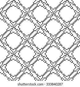 Seamless vector background. Black and white texture. Abstract pattern.