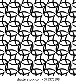 A seamless vector background. Black and white texture. Abstract geometric pattern.