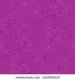 Seamless vector background - branch of blossoming. Use printed materials, signs, items, websites, maps, posters, postcards, packaging.