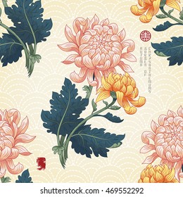 Japanese Chrysanthemum Pattern Hd Stock Images Shutterstock