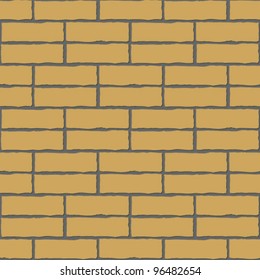 Seamless vector background of the brick wall