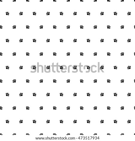 Seamless vector background with cat paws. Print. Repeating background. Cloth design, wallpaper.