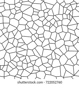 Seamless Vector Background from cells. Irregular Mosaic backdrop. Voronoi pattern