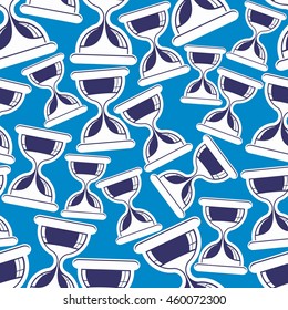 Fondo vectorial sin inconvenientes con gafas de arena clásicas, lentes de arena antiguas. Tiempo sin concepto final, para uso en diseño y como fondo de pantalla.