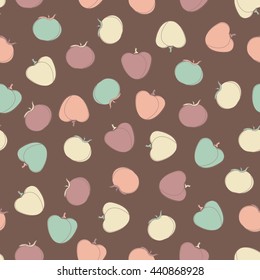 Seamless vector background with color vegetables