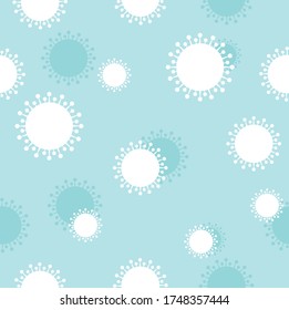 Fondo vectorial impecable. Coronavirus. Covid-19