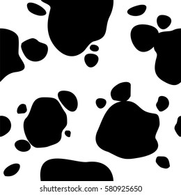 Seamless Vector Background. Cow Print.