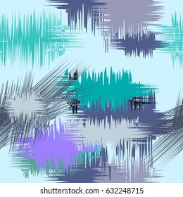 Seamless vector background with crenellated color spots