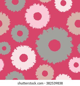 Seamless vector background with decorative flowers. Print. Cloth design, wallpaper.