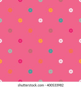 Seamless vector background with decorative flowers. Print. Cloth design, wallpaper.