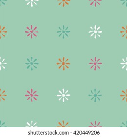 Seamless vector background with decorative flowers. Print. Cloth design, wallpaper.