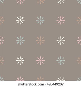 Seamless vector background with decorative flowers. Print. Cloth design, wallpaper.