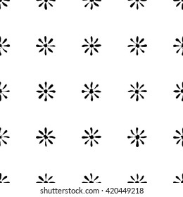 Seamless vector background with decorative flowers. Print. Cloth design, wallpaper.