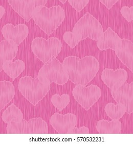 Seamless vector background with decorative hearts. Valentine's day. Print. Cloth design, wallpaper.