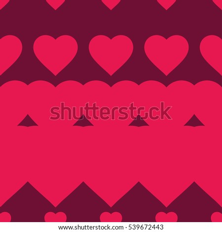 Seamless vector background with decorative hearts. Print. Cloth design, wallpaper.