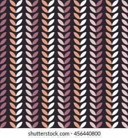 Seamless vector background with decorative leaves. Print. Repeating background. Cloth design, wallpaper.