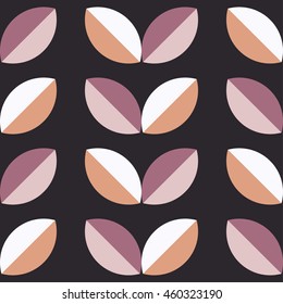 Seamless vector background with decorative leaves. Print. Cloth design, wallpaper.